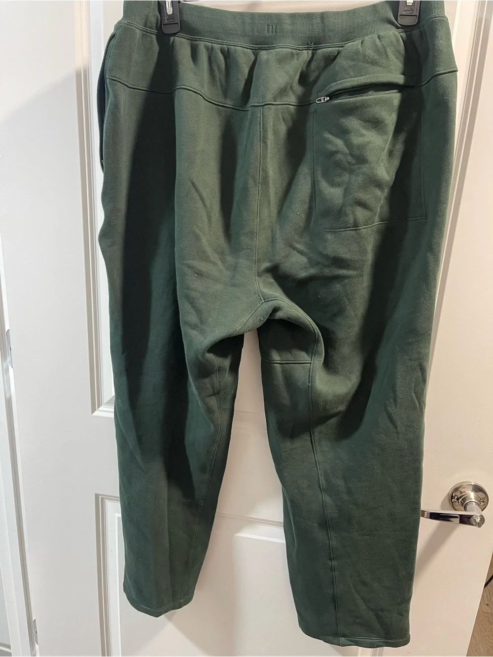 lululemon athletica Men's Forest Green Drawstring Wide Leg Joggers